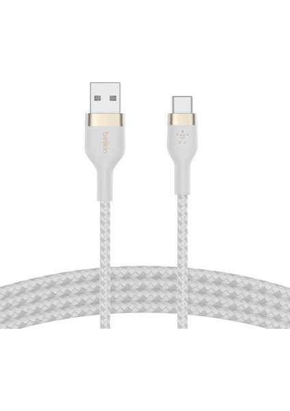 CAB010DS1MWH Boost↑charge Pro Flex Usb-A To Usb-C 1M Örgülü Hızlı Şarj Kablosu - Beyaz fiyatları