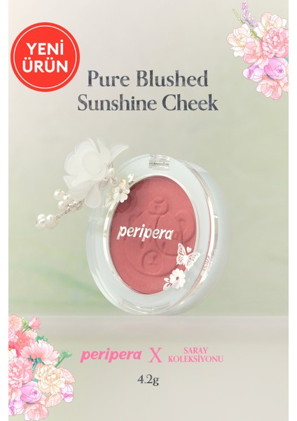 Yumuşak ve Nemli Dokulu Allık Perıpera Pure Blushed Sunshine Cheek (#28 Romantic Rose) (Palace Ver)