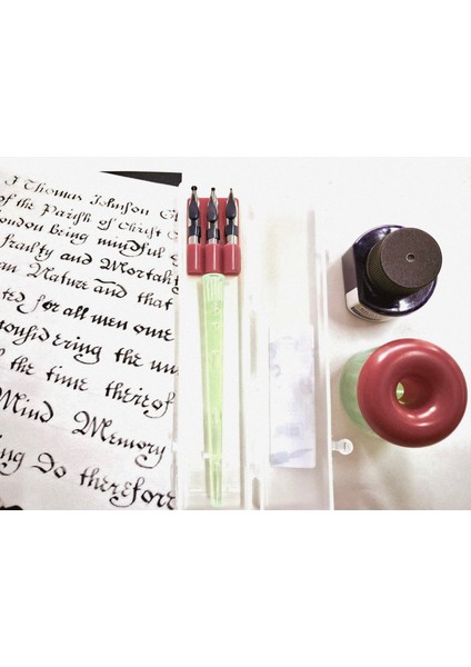 3 Parça Brons Kaligrafi Seti Divit, Hokka ve Mürekkep fırsatları