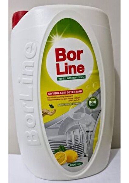 Limon Kokulu Bulaşık Deterjanı 4000 ml Sıvı Formda 10 Yıkama Kapasitesiyle fiyatları