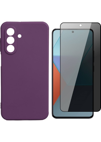 Samsung Galaxy A17 Kılıf Zore Biye Silikon Kapak + Hayalet Ekran Koruyucu