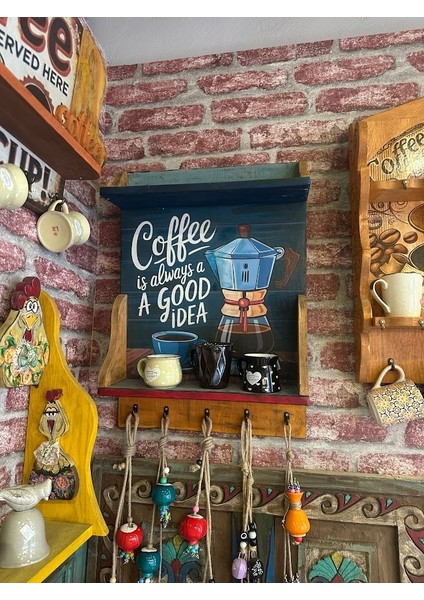 Coffee Mavi Retro Bardak Askılığı fiyatları