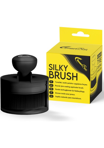 Sılky Brush Yuvarlak Lastik Parlatıcı Uygulama Aplikatör Fırçası
