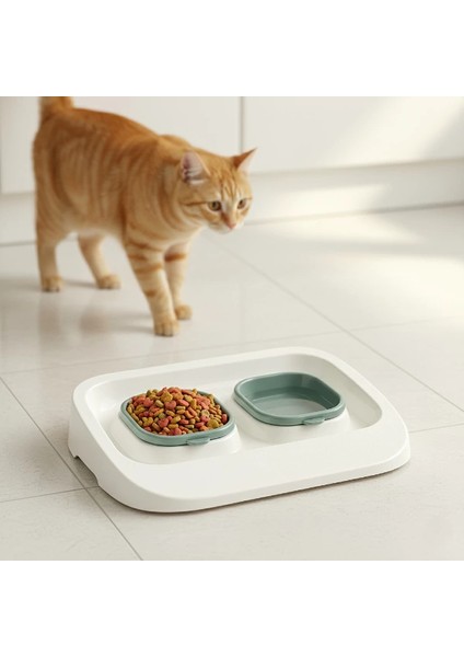 Mikopet Yeşil 2'si 1 Arada Mama ve Su Kabı