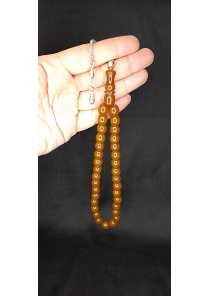 Çubuk Kehribar Tesbih Fıçı Kesim Sarı Renk T-328 indirimleri