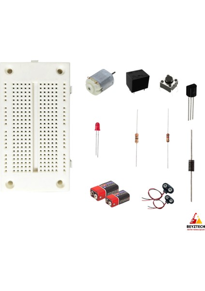 Elektronik Röle ve Motor Kontrol Devre Kiti Temel Elektronik Devre Eğitim Seti / E-Pdf Içerikli