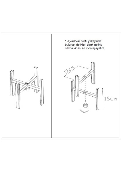 Saksı Sehpası – Dekoratif Bitki Standı Metal Çiçeklik