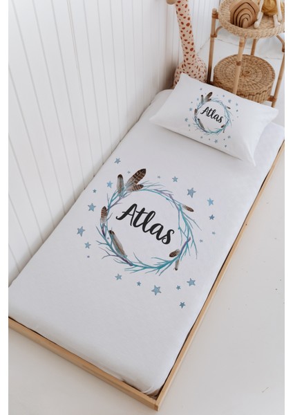 Isme Özel %100 Pamuk Bebek ve Çocuk Tek Kişilik 165 x 225 cm Pike Takımı-Çember