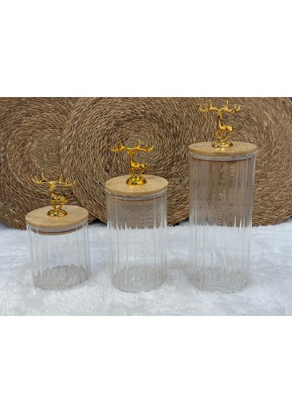 3’lü Geyik Kapaklı Vakumlu Baharatlık Seti – Cam Kavanoz Takımı fiyatları
