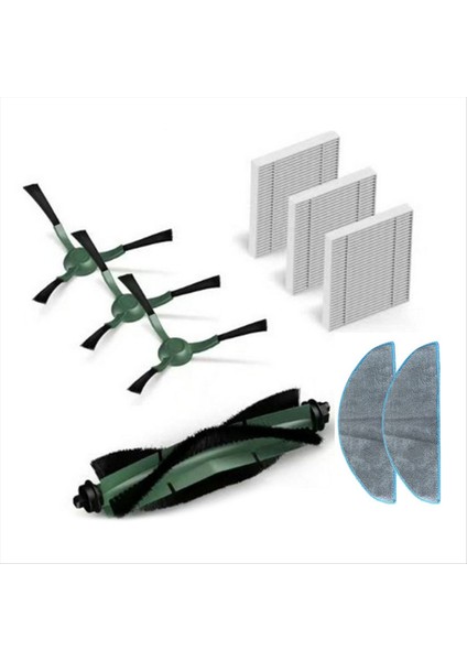 9pcs Irobot Roomba Için Aksesuar Kiti Combo Essential / Vac Essential Y0112 Vakum Süpürge Ana Yan Fırça Filtre Mop (Yurt Dışından)