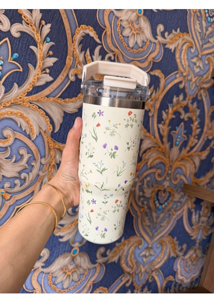 The Iceflow Flip Straw Pipetli Termos Bardak 0.89