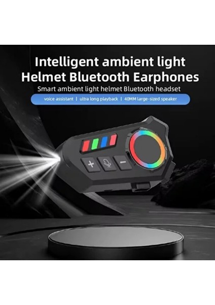 K06 Fenerli Motorcu Intercom Kablosuz Bluetooth 5.4, Ipx8 Su Geçirmez, Uzun Pil Ömrü Interkom modelleri