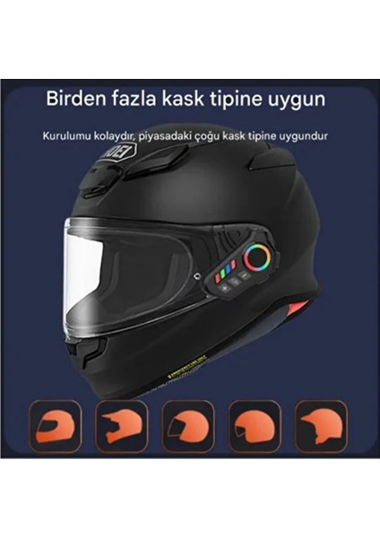 K06 Fenerli Motorcu Intercom Kablosuz Bluetooth 5.4, Ipx8 Su Geçirmez, Uzun Pil Ömrü Interkom fırsatları