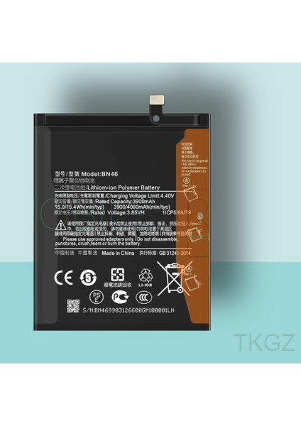 - Xiaomi Redmi Note 8 - BN46 - Batarya Pil Orijinal Sıfır