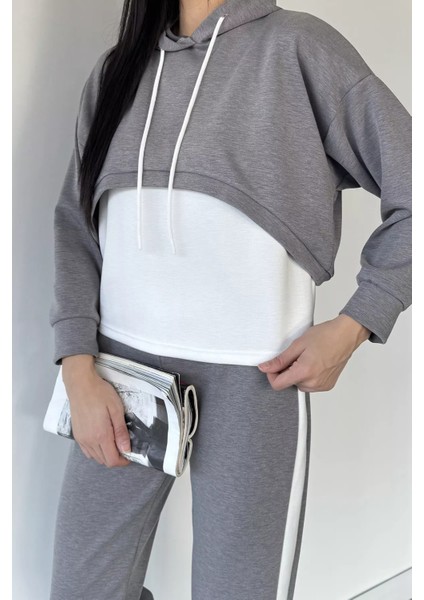 Kadın Alt Eşofman Likralı Atlet Sweat Üçlü Eşofman Takımı P-00018929 modelleri