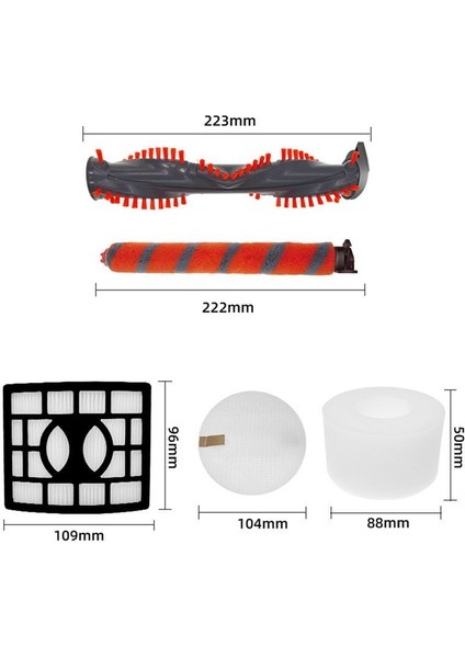 Köpekbalığı Duoclean NV800/NV800W/NV801/NV801Q/NV803/UV810 Yumuşak Kıl Roller Hepa Köpük Filtre Vakum Süpürge Parçası (Yurt Dışından) fırsatları