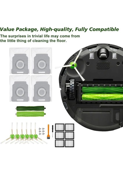 Irobot Roomba Için Yedek Parçalar J7 I7 I7+ I3 I3+ I4 I4+ I6 I6+ I8 I8+ E5 E6 E7 Vakum Süpürge (Yurt Dışından) modelleri
