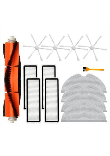 Xiaomi Mı Robot Vakum Mop 2 1c STYTJ03ZHM Yedek Yedek Parça Ana Yan Fırça Hepa Filtre Mop Rag Aksesuar (Yurt Dışından)