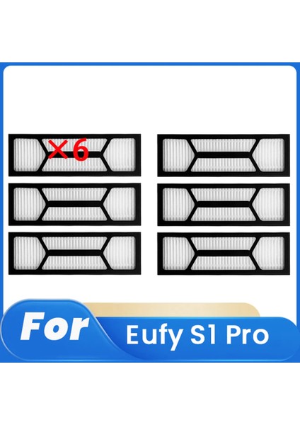 Eufy S1 Pro Supping Robot Aksesuarları Filtre Temizleyici Parçaları Değiştirme Için 6 Pcs Temizleyici Filtresi (Yurt Dışından)