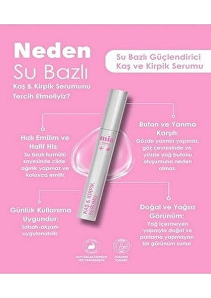 Kaş ve Kirpik Serumu Kiti 6.5 ML Güçlendirici ve Dolgunlaştırıcı Su Bazlı Formül indirimleri