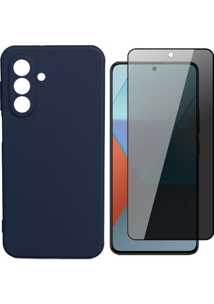 Samsung Galaxy A17 Kılıf Zore Biye Silikon Kapak + Hayalet Ekran Koruyucu