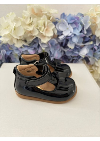 Angel-Siyah Fiyonklu Kız Çocuk Ilk Adım Ayakkabı fırsatları