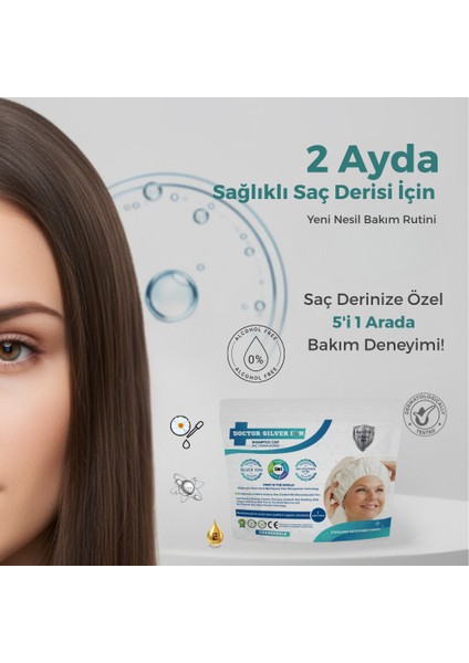 Gümüş Iyonlu Saç Yıkama Bonesi 4’lü – Durulama Gerektirmez, Hasta ve Yatalak Bakım fırsatları