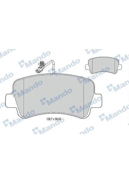 MBF015044 Arka Fren Balatasi 4406000Q0H 4406000Q0L 4406000Q1J