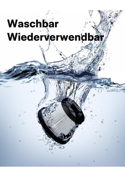 Basınçlı Hava Kapsülü Yedek Hepa Filtre (S) - 4'lü Paket QWOGJ008