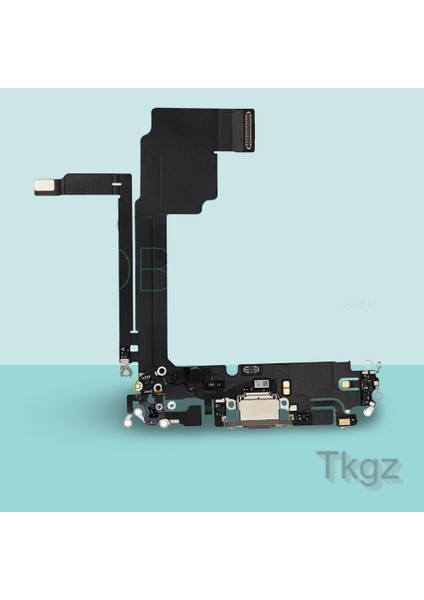 Apple Iphone 15 Pro Max Full Şarj Soketi Filmi Flex Orjinal (Gold)