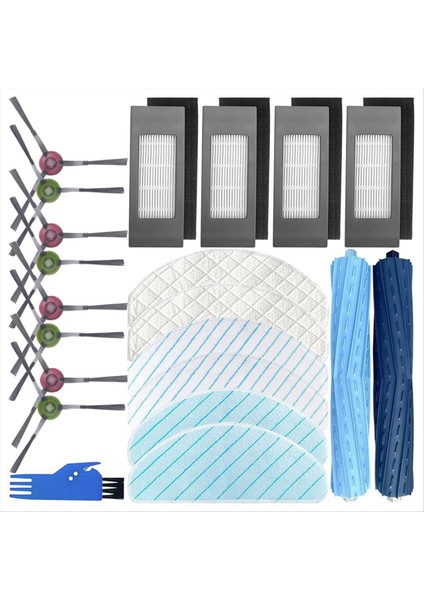 Ecovacs Deebot Ozmo T9 Aıvı T9 Aıvı+ Vacurum Searrıcer Robot2 Ana Fırça/roller Fırça Için Yedek Parçalar Kit Aksesuarları (Yurt Dışından)
