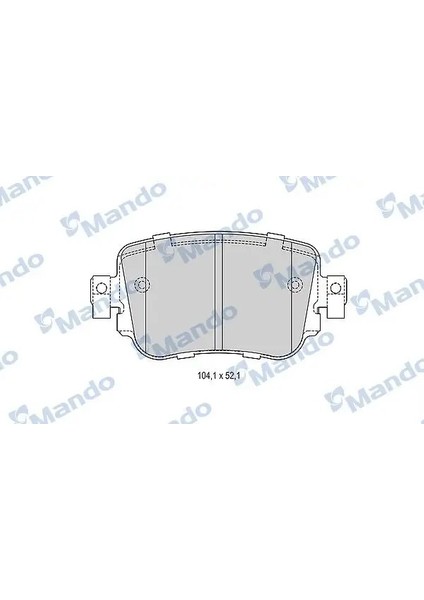 MBF015285 Arka Fren Balatasi 2K5698451A 2K5698451B 2Q0698451A