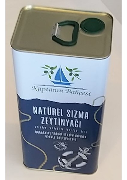 Erken Hasat Yeşil Zeytin Sızma Zeytinyağı 2025_2026 Sezonu 5 Litre Teneke Ambalajda