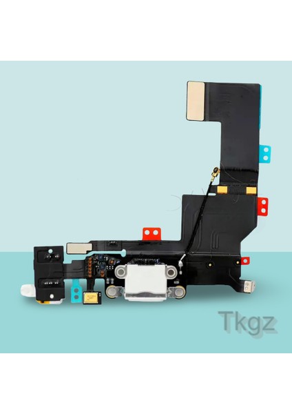 Apple İphone 5S Full Şarj Soketi Filmi FLEX Orjinal (BEYAZ)