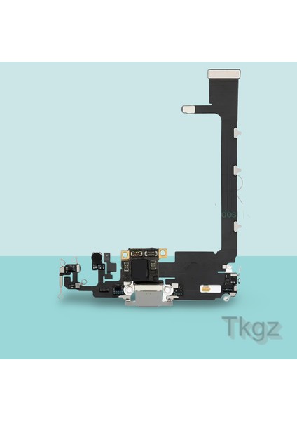 Apple İphone 11 PRO MAX Full Şarj Soketi Filmi FLEX Orjinal (GÜMÜŞ)
