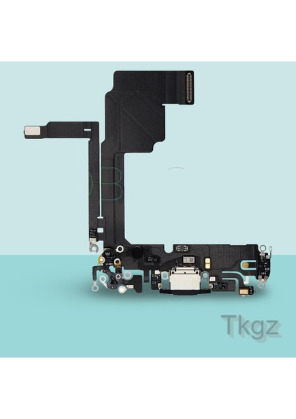 Apple Iphone 15 Pro Full Şarj Soketi Filmi Flex Orjinal (Mavi)