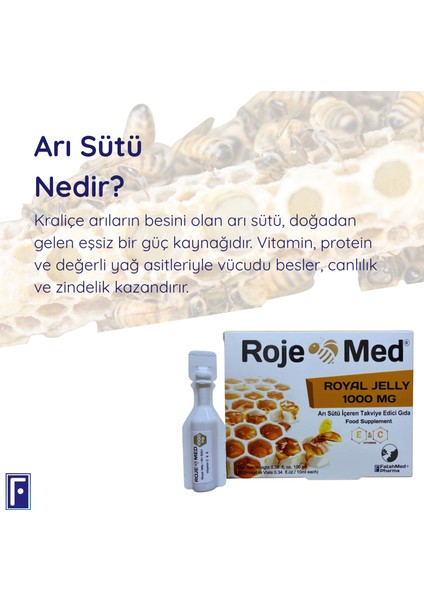 Royal Jelly 1000 Mg – Arı Sütü Fresh Vitamin C & E – 10 Shot 2'li Avantaj Paketi modelleri