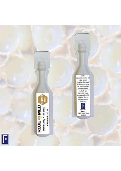 Royal Jelly 1000 Mg – Arı Sütü Fresh Vitamin C & E – 10 Shot 2'li Avantaj Paketi