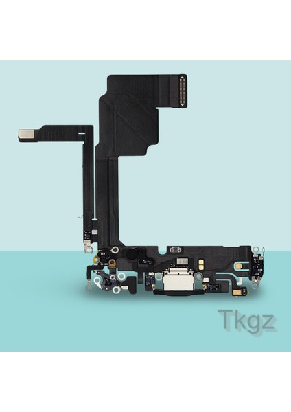 Apple Iphone 15 Pro Full Şarj Soketi Filmi Flex Orjinal (Siyah)