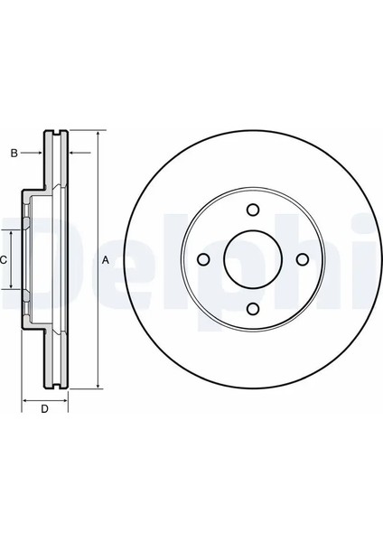 BG4454 Fren Diski On 402061HA0A 402061HA0B 402061HA0H (2 Adet Fiyatıdır)