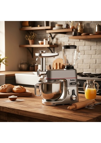 SR50 Döküm Gövde 7 Litre Içli Köfte Hamur Yoğurma Kıyma Çekme Erişte Blender Çıpıcı mixer Set fırsatları