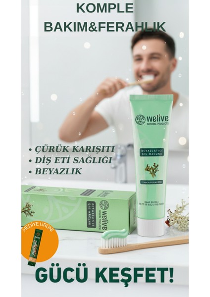 İzlanda Yosunlu Diş Macunu 100 ml – Bitkisel İçerikli Günlük Ağız Bakımı