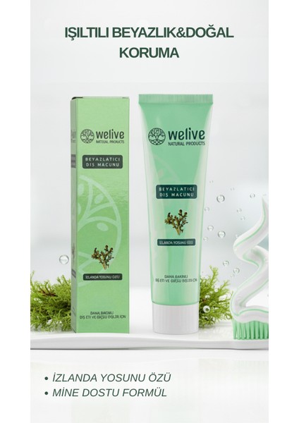 İzlanda Yosunlu Diş Macunu 100 ml – Bitkisel İçerikli Günlük Ağız Bakımı modelleri