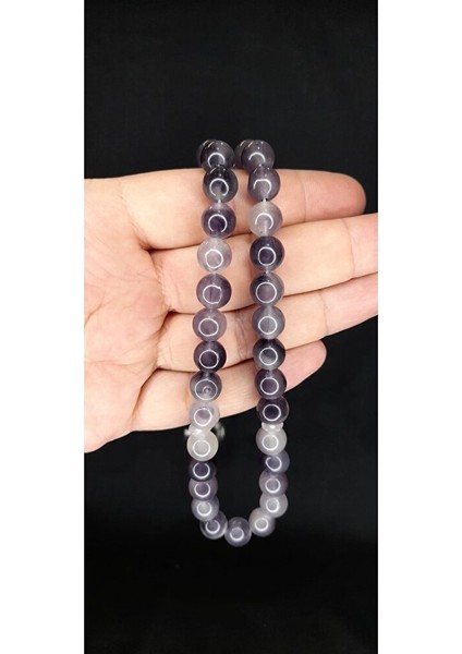 KEDİGÖZÜ TESBİH SİYAH RENKLİ KÜRE KESİM HEDİYE T-334