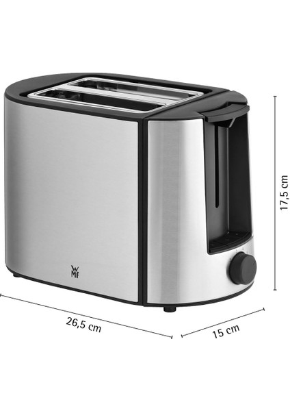 Bueno Çelik 2 Hazneli 6 Isı Ayarlı Gümüş Ekmek Kızartma Makinesi 870 W indirimleri