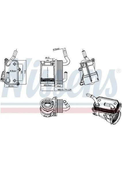 91317 Motor Yag Sogutucusu A1121800065