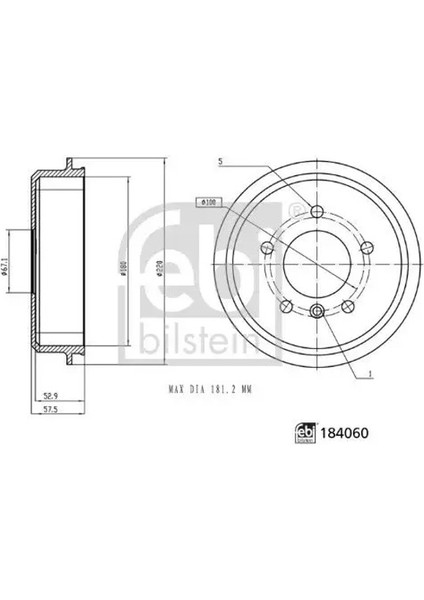 184060 Fren Kampanasi A1684230201 A1684230401 (2 Adet Fiyatıdır)