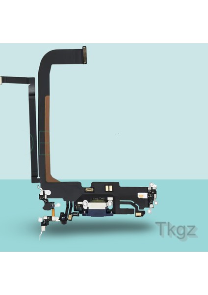 Apple İphone 13 PRO MAX Full Şarj Soketi Filmi FLEX Orjinal (MAVİ)