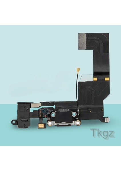 Apple İphone 5S Full Şarj Soketi Filmi FLEX Orjinal (SİYAH)
