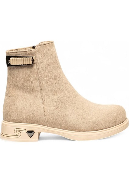 Bej Içi Termal Astar Süet Kadın Bot NSB947